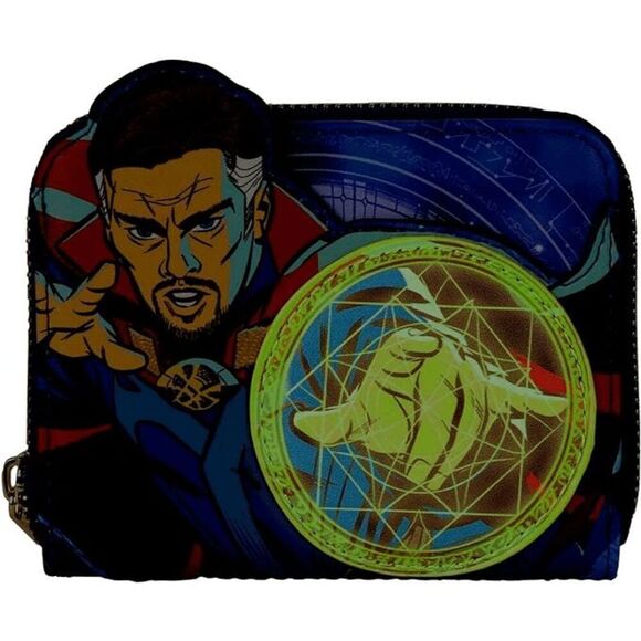 Loungefly Marvel Dr Strange Glow in the Dark Multiverse Wallet - Picture 4 of 5